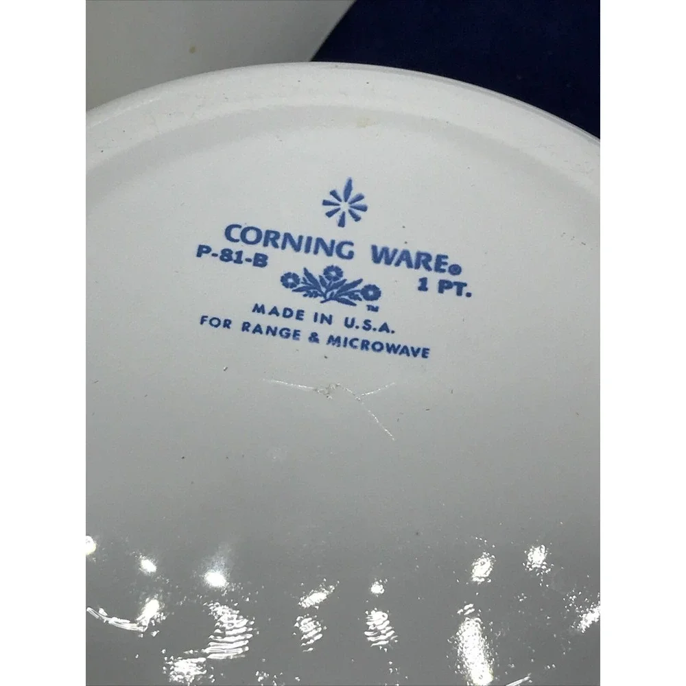 PYREX Corning cornflower 1 & 1.5-Qt SAUCEPAN Oven‎ Stovetop Micro Safe 2